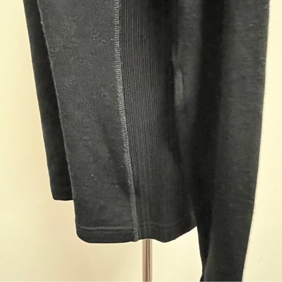 Icebreaker black merino knit zip pullover sweater thumb holes sport 320 L - Picture 4 of 10